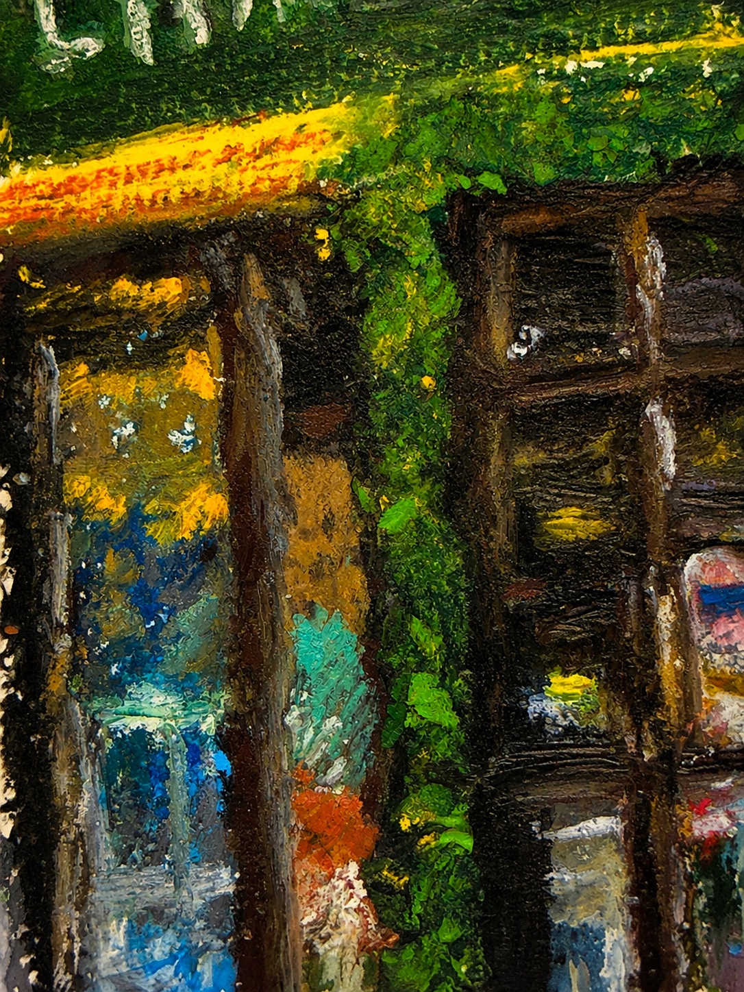 Oil pastel texture