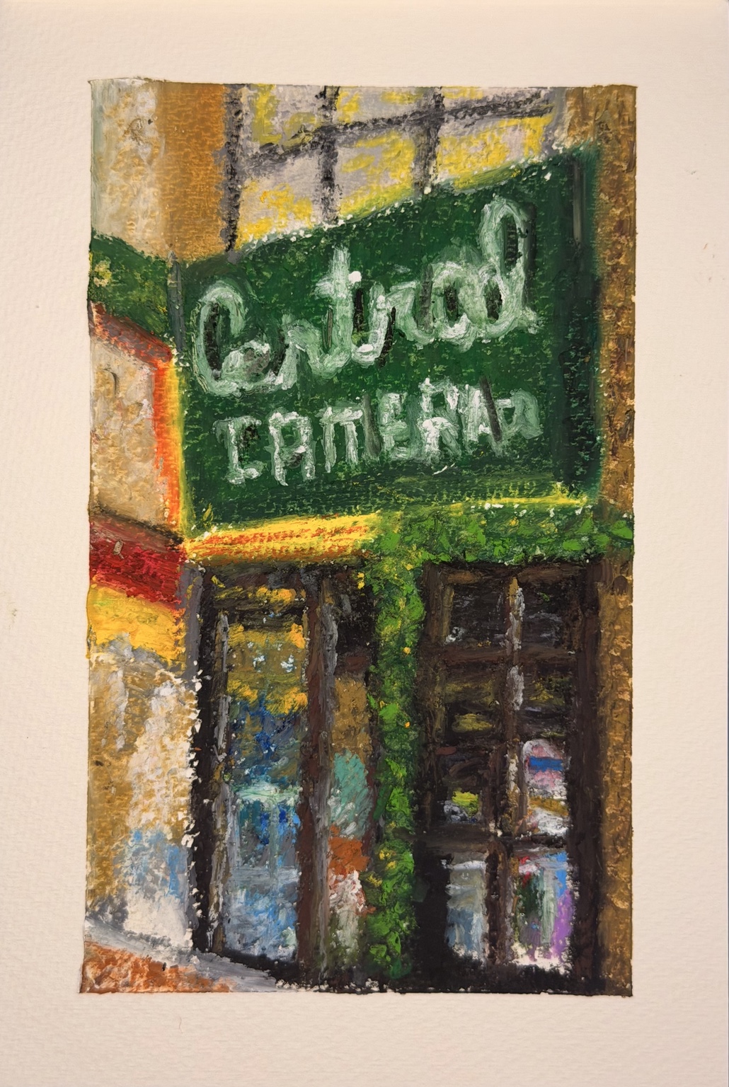 View CHICAGO CAMERA, an original oil pastel artwork